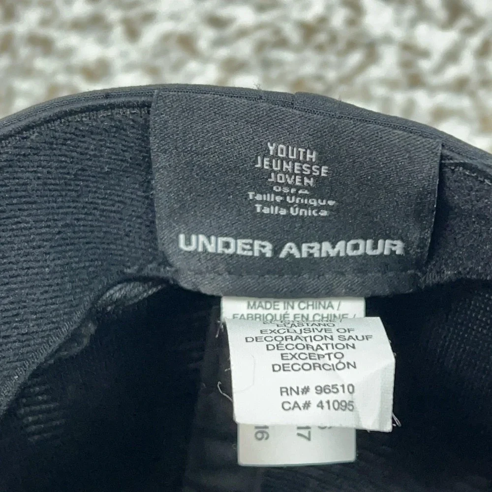 Under Armour Curry SC Hat Cap Snap Back Youth‎ One Size Black Basketball Boys